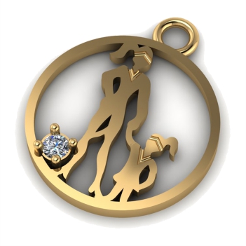 НОВИНКА - Оригинальная подвеска из золота от ювелирной мастерской AltynNur (г. Костанай)