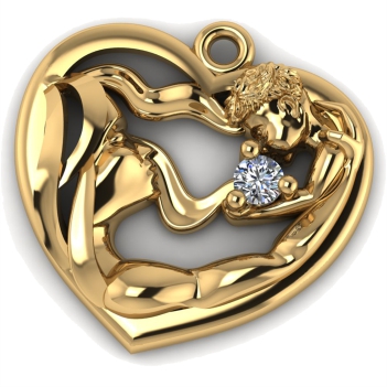 НОВИНКА - Оригинальная подвеска из золота от ювелирной мастерской AltynNur (г. Костанай)