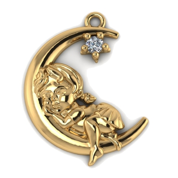 НОВИНКА - Оригинальная подвеска из золота от ювелирной мастерской AltynNur (г. Костанай)