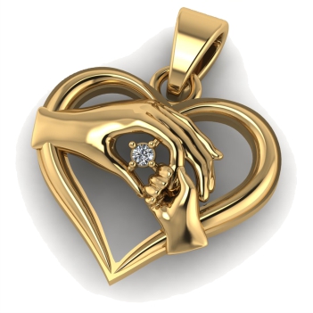 НОВИНКА - Оригинальная подвеска из золота от ювелирной мастерской AltynNur (г. Костанай)