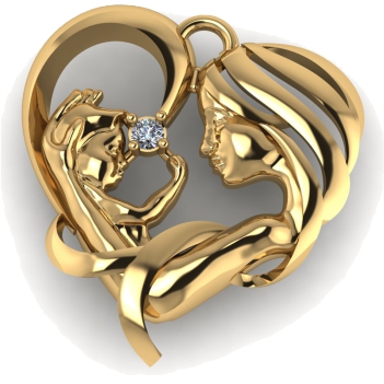 НОВИНКА - Оригинальная подвеска из золота от ювелирной мастерской AltynNur (г. Костанай)