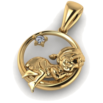 НОВИНКА - Оригинальная подвеска из золота от ювелирной мастерской AltynNur (г. Костанай)