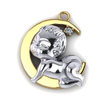 НОВИНКА - Оригинальная подвеска из золота от ювелирной мастерской AltynNur (г. Костанай)